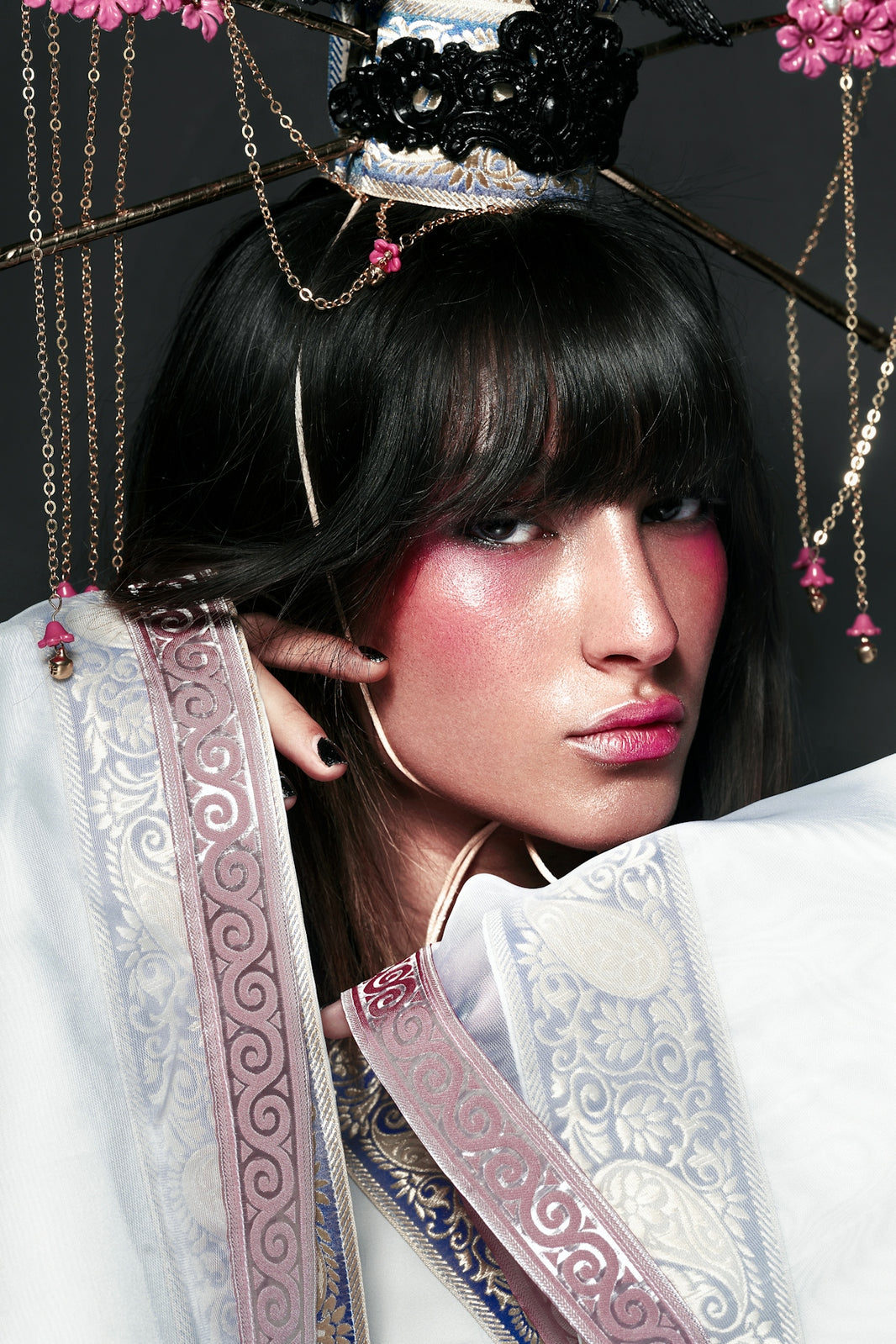 a woman with a crown on her head