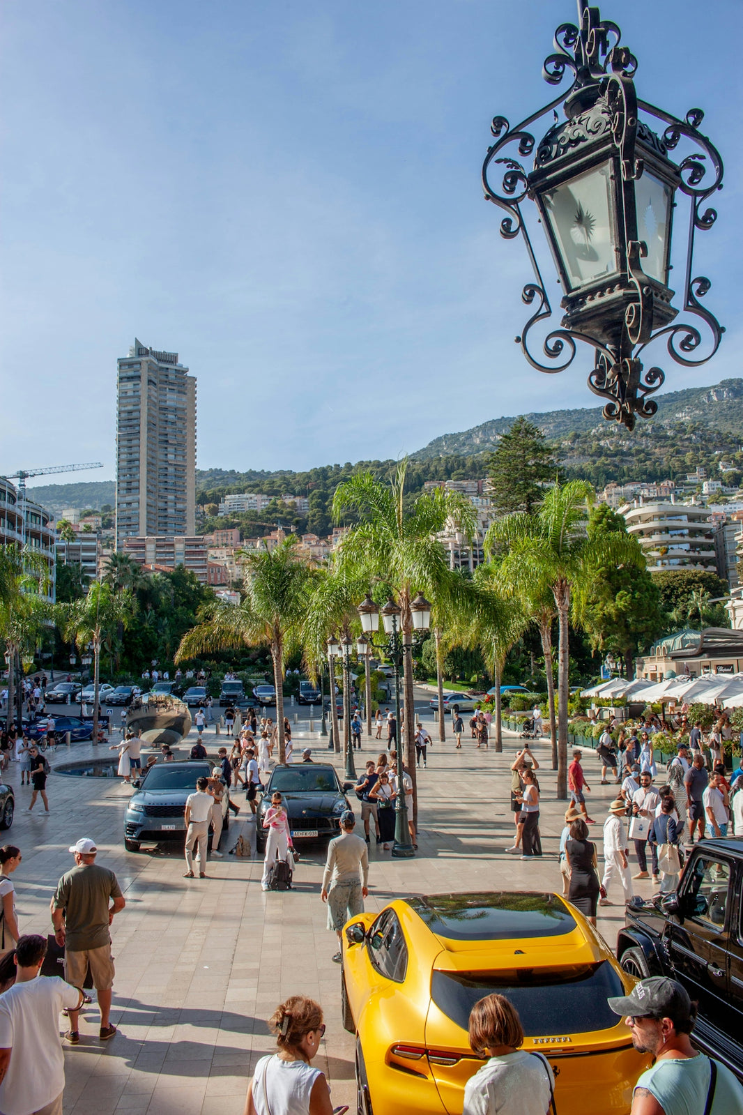 People and luxury cars outside monte carlo casino