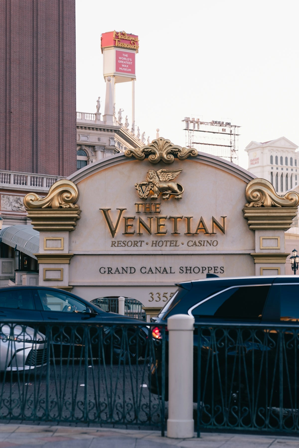 The venetian resort hotel casino entrance with grand canal shoppes
