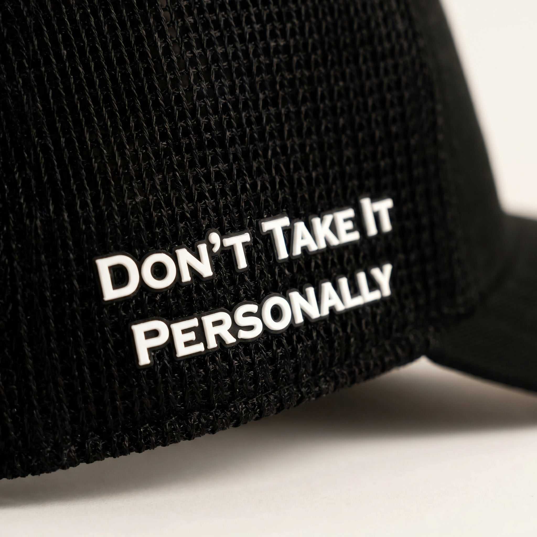 Dirty Martini Trucker Hat in Nightcap Black with mesh back and matte finish