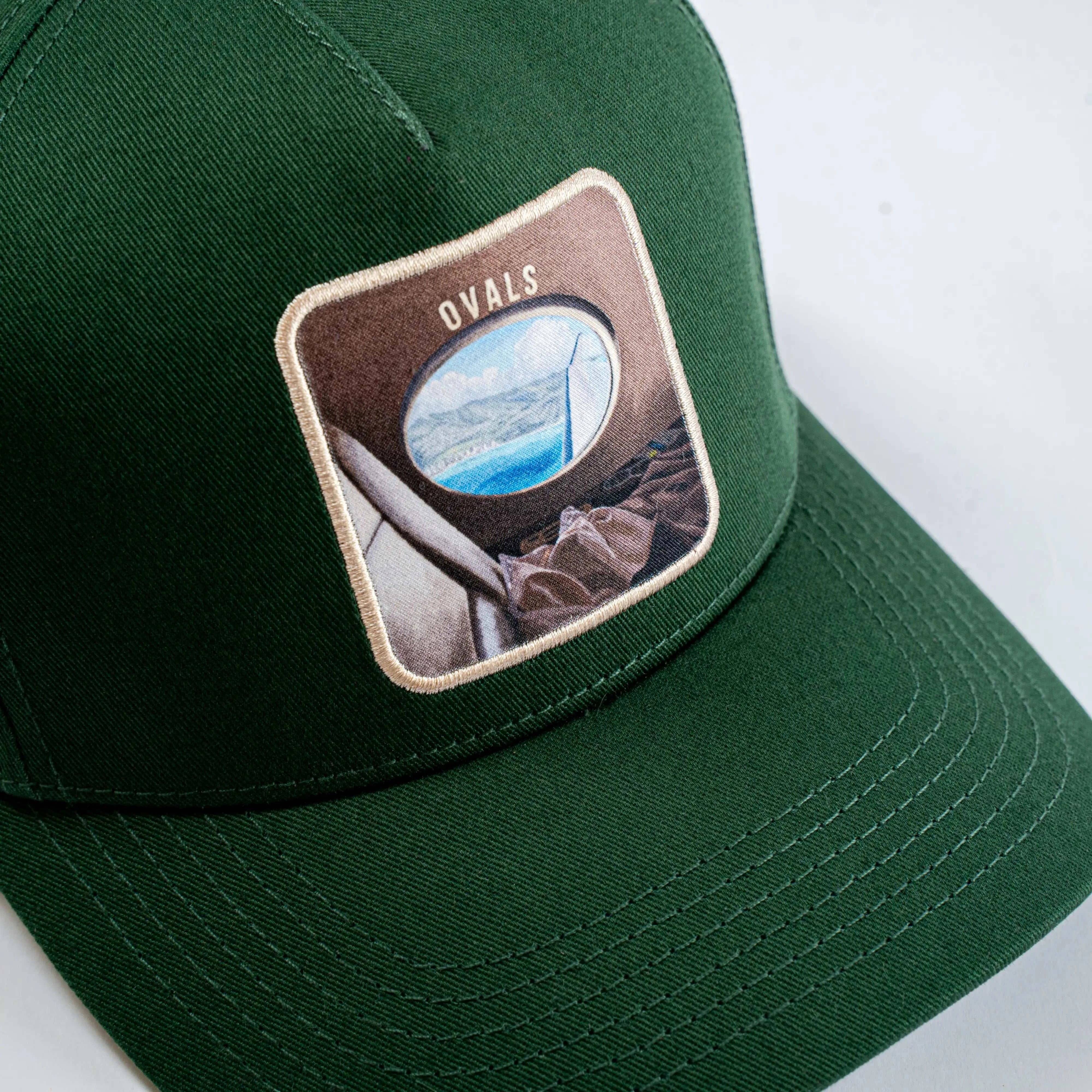 Forte Green Ovals Baseball Cap with embroidered vintage-style Oval’s patch and structured cotton design